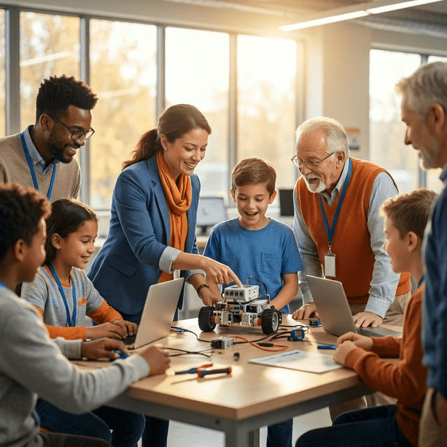 Comunidad de voluntarios y estudiantes Fedusteam